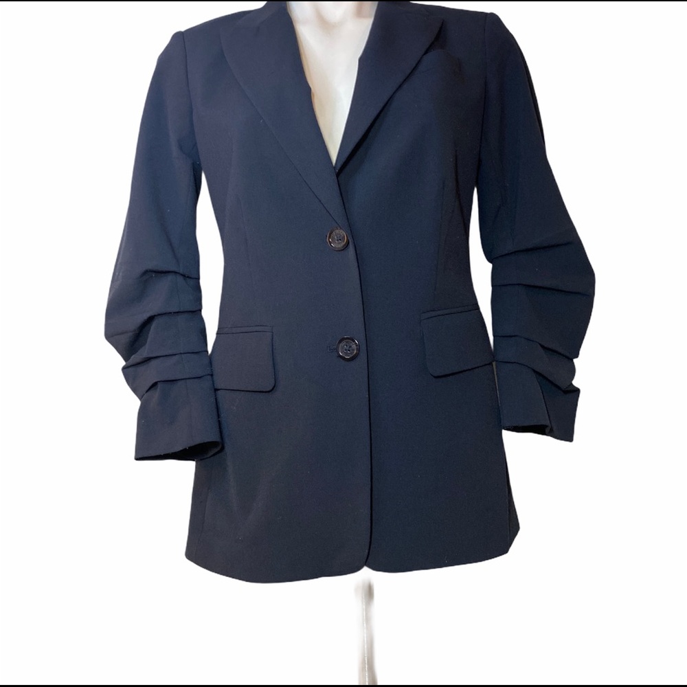 Michael Kors Womens Blazer/Jacket Sz 2 Navy